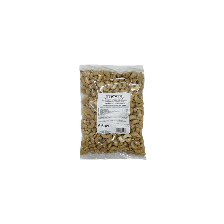 ERCIYES GEROOSTERD GEZOUTEN CASHEWNOTEN KAJU 500 G