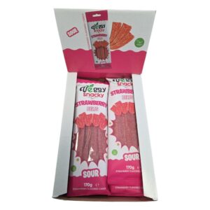 VEGGY FRUIT STRAWBERRY BELTS 170GR X 12